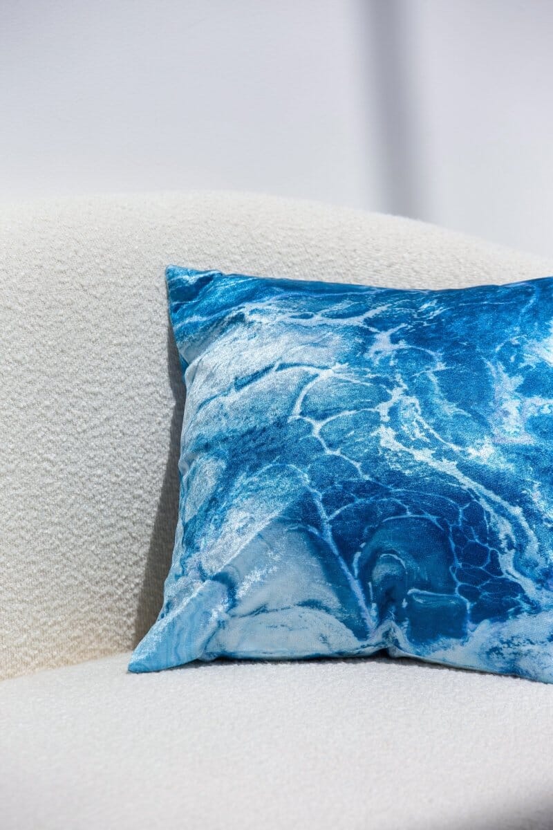 Ocean Blue Cushion Cover (40x40 CM) Cushion -- Cushion Cover 