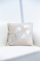 Golden Flowers Polyester Cushion Cover (45x45 CM) Cushion -- Cushion Cover 