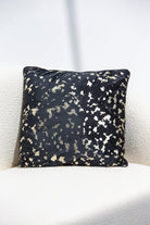 Black & Gold Jaguar Polyester Cushion Cover (45x45 CM) Cushion -- Cushion Cover RAM 