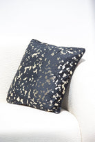 Black & Gold Jaguar Polyester Cushion Cover (45x45 CM) Cushion -- Cushion Cover 