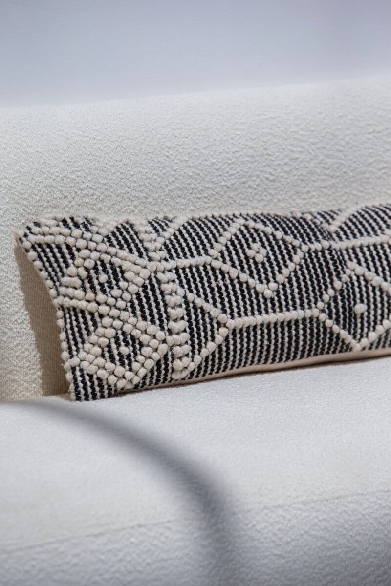 Dotted Long Cushion With Filler (30x90 CM) Cushion -- Cushion With Filler 