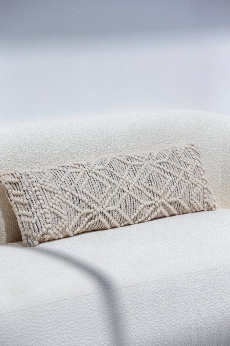 Patterned Wool Cushion With Filler (30x90 CM) Cushion -- Cushion With Filler RAM 