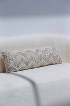 Zig Zag Long Cushion With Filler (30x90 CM) Cushion -- Cushion With Filler 