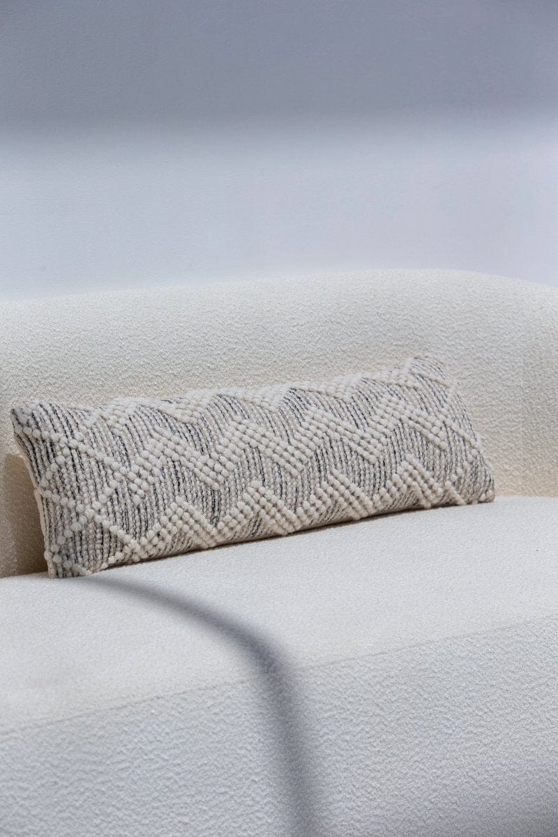 Zig Zag Long Cushion With Filler (30x90 CM) Cushion -- Cushion With Filler 