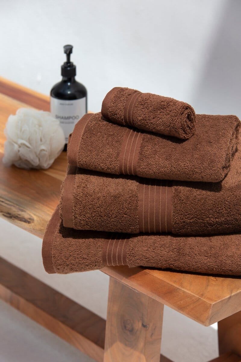 Chocolate Brown Classic Luxury Hotel Towels 