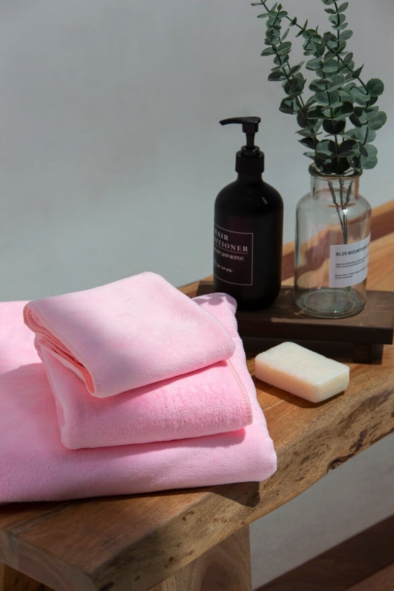 Light Pink Microfiber Hotel Towel  