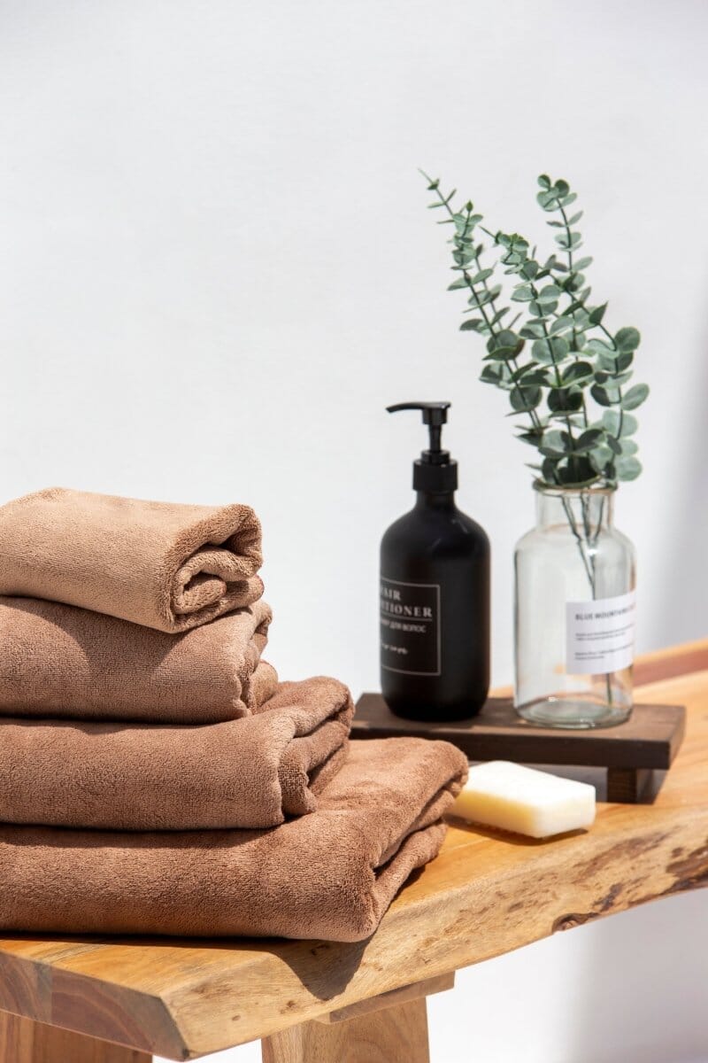 Brown Microfiber Hotel Towel  