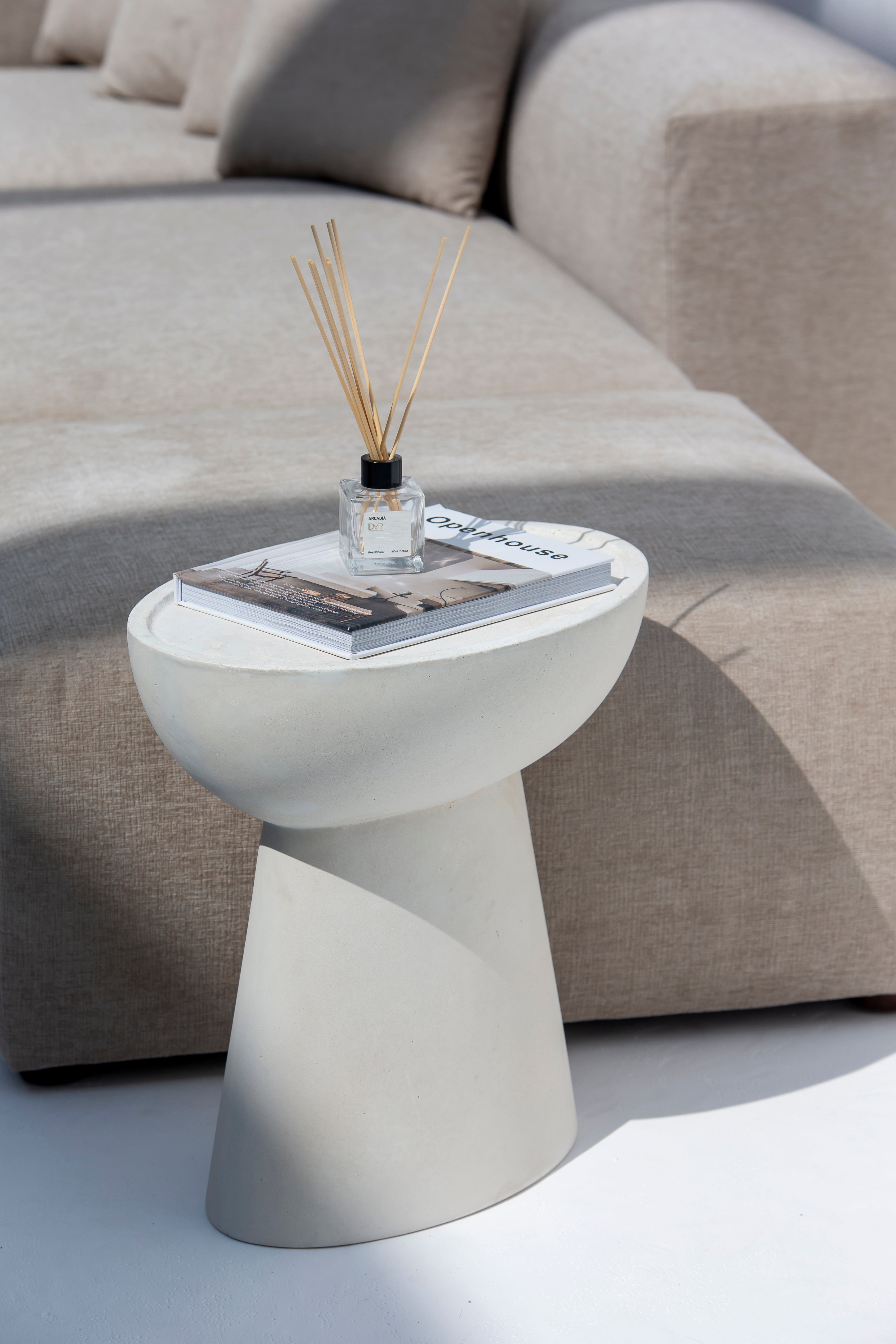 Fender Cream Concrete Side Table