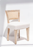 Genesis Wooden Dining Chair with Rattan Backrest 