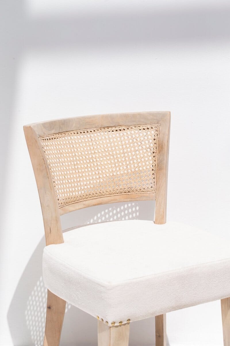 Genesis Wooden Dining Chair with Rattan Backrest ART 