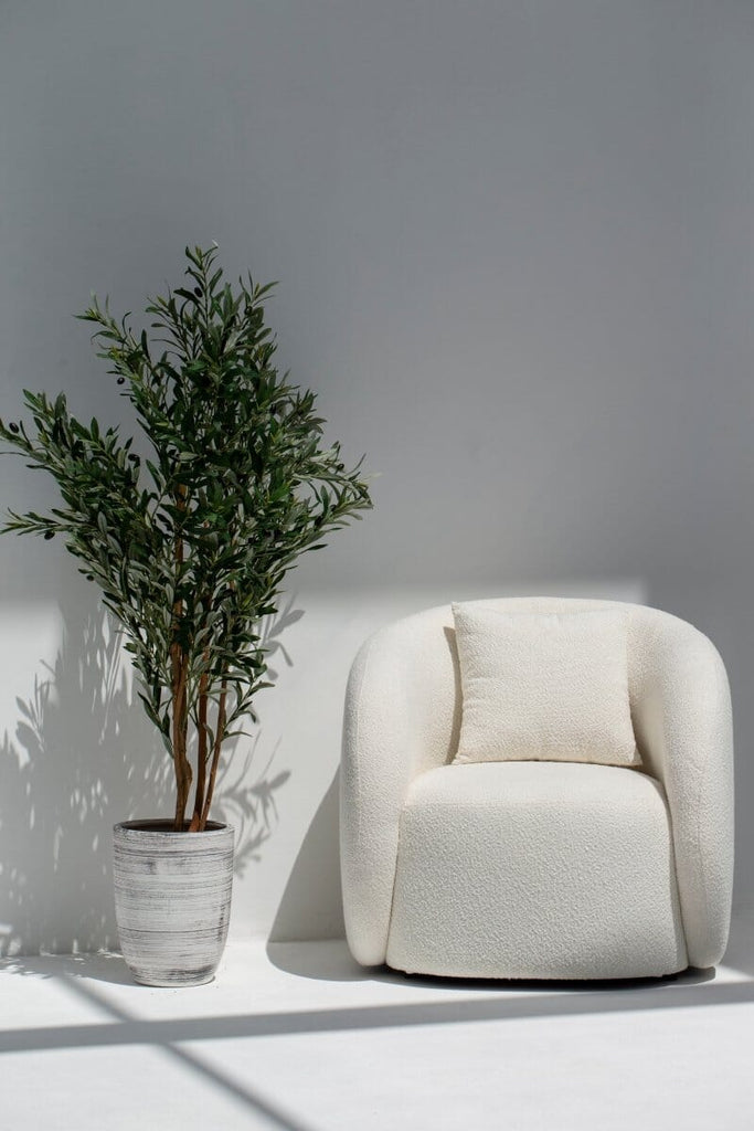 Artificial Olive Tree 180CM with Natural Wood Trunk (POT NOT INCLUDED) FLO 
