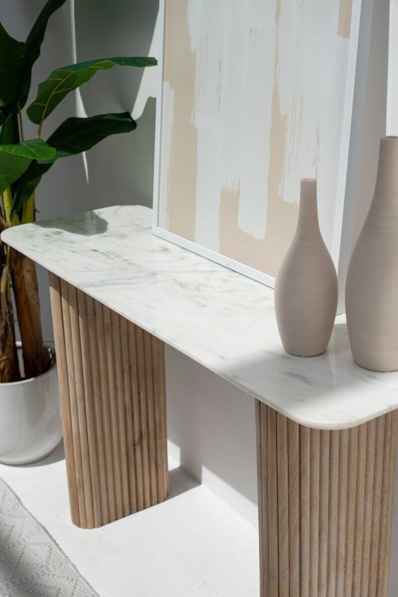 Verity Marble Top Console Table 