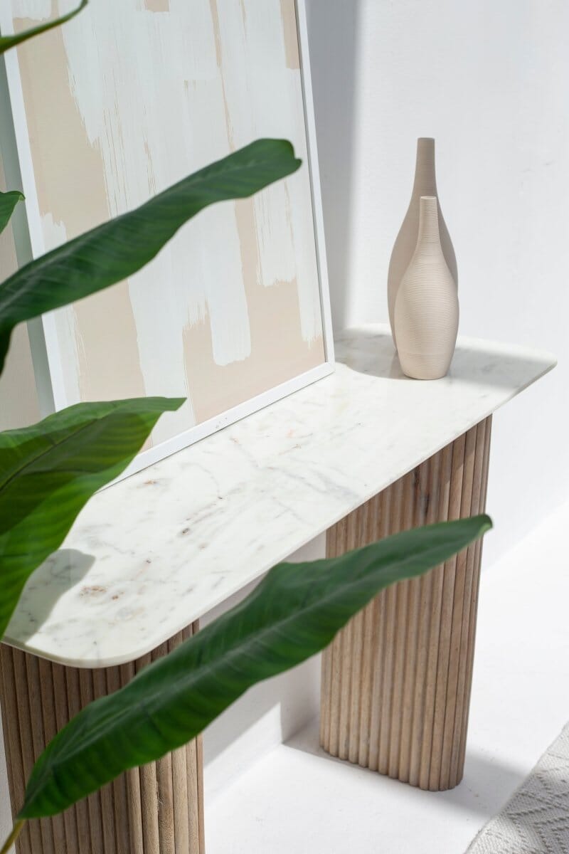 Verity Marble Top Console Table 