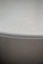 Abigail Textured White Micro Concrete Dining Table (3 Sizes) Homekode 