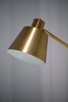 Classic Golden Floor Lamp with Built-In Shelf FAB02 