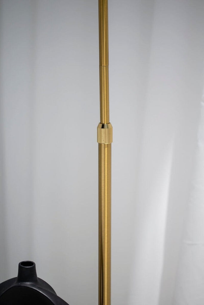 Classic Golden Floor Lamp with Built-In Shelf FAB02 