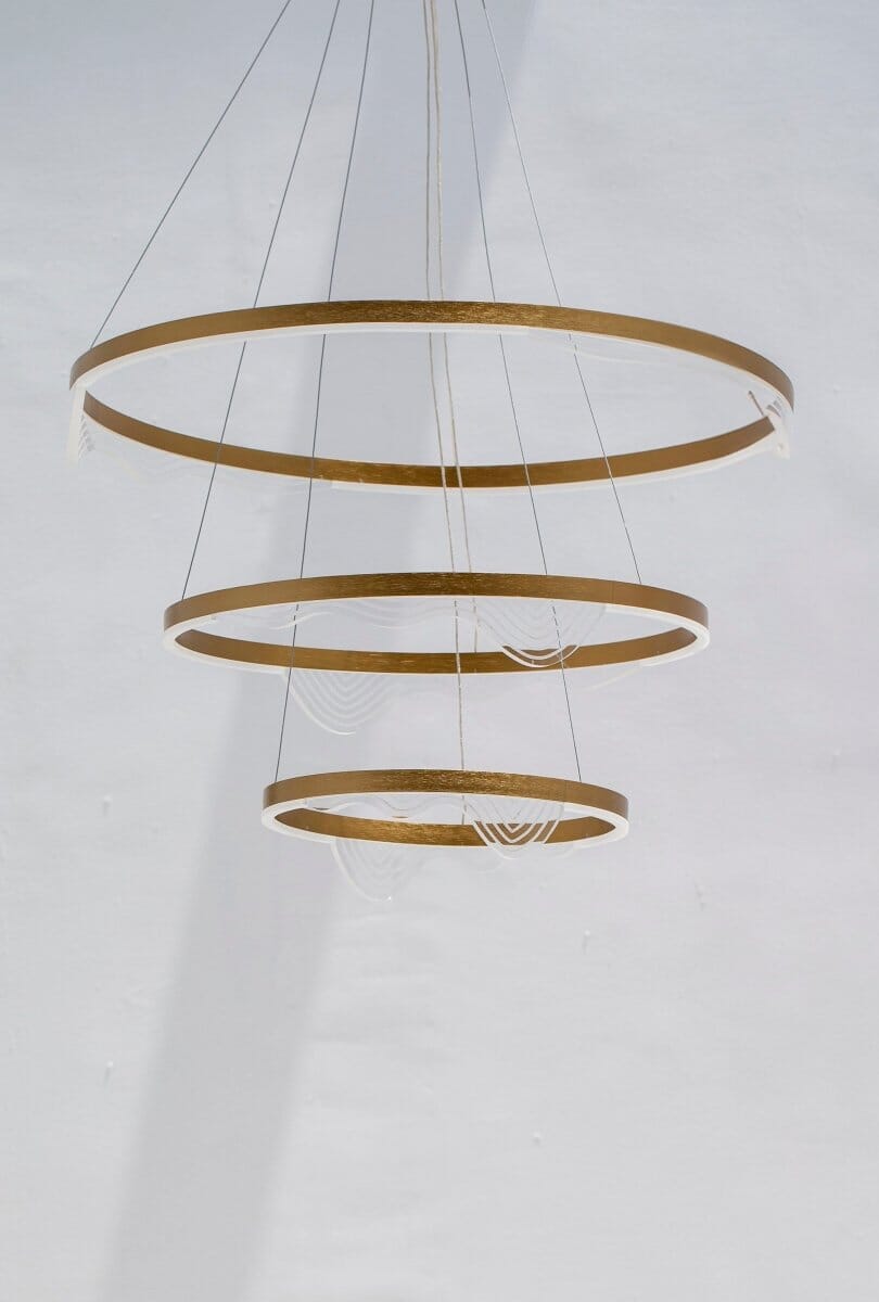 LED Round Gold Chandelier FAB02 