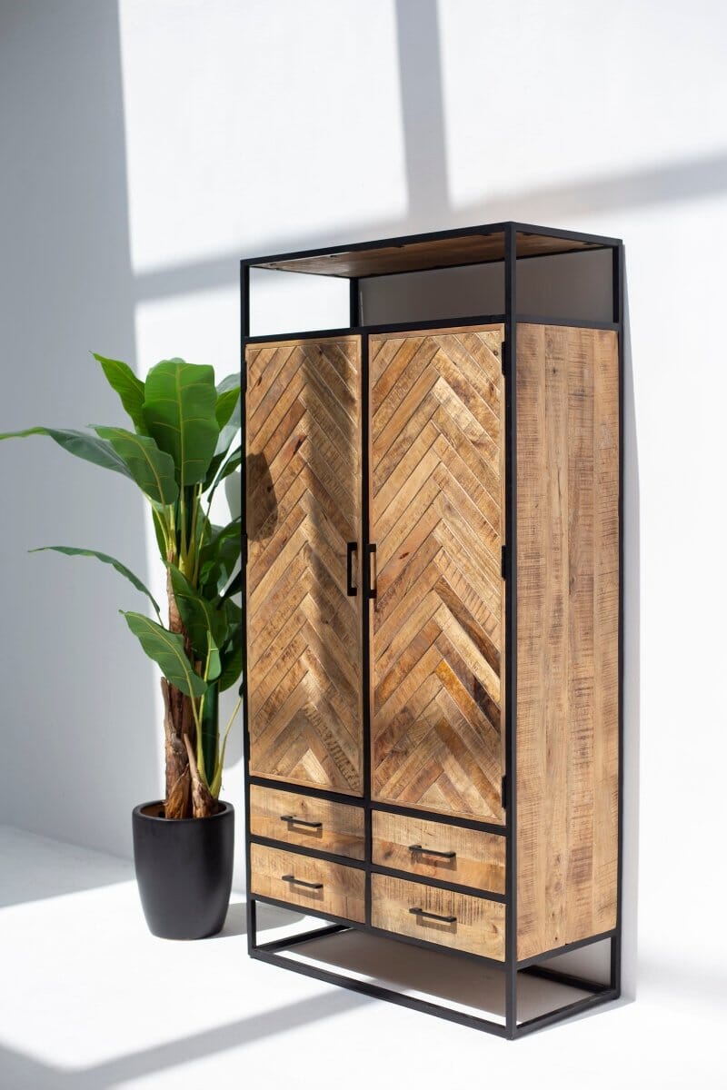 Alicia Mango Wood Storage Cabinet 