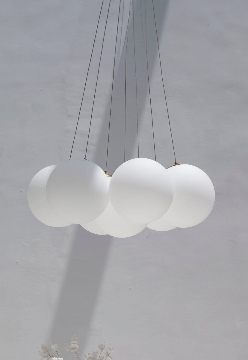 Cloudlight Harmony: Glass Bubble Ceiling Lamp