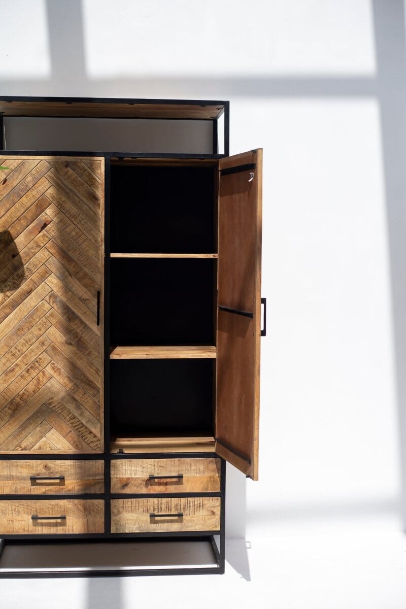 Alicia Mango Wood Storage Cabinet 