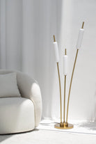 Modern Elegance: Tri-Rod Glass Floor Lamp Homekode 