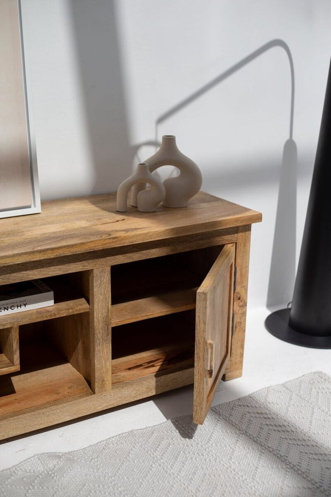 Petros Wooden Media Console with Storage Homekode 