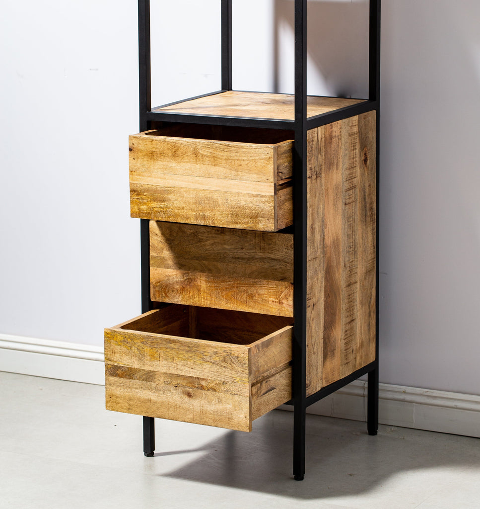 3 Drawers Cabinet with 3 Shelves Homekode 