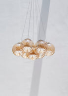 Golden Glass Orb Cluster Chandelier FAB02 