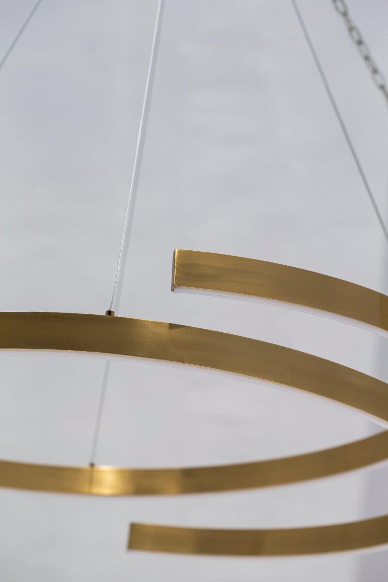 Aurelian Loop: Modern Aluminum LED Ceiling Lamp 