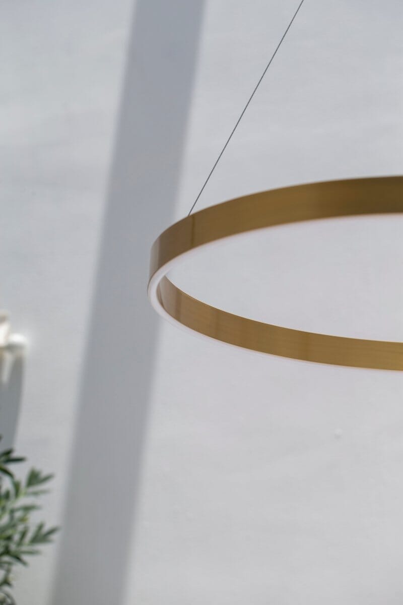 Aurelian Loop: Modern Aluminum LED Ceiling Lamp 