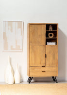 Diane Wooden Cabinet with Mini Display Shelves ART 