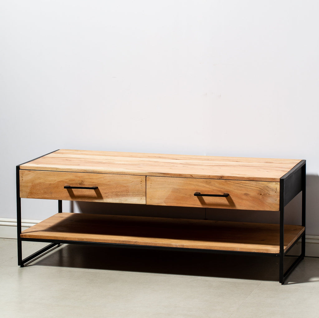 Two Drawers with One Shelf TV Unit Homekode 