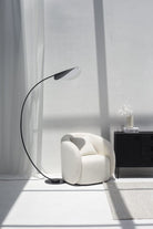 Nordic Black Parablic Floor Lamp 