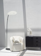 Black Fishing Arched Floor Lamp 