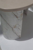 Hestia Semi-Lunar Marble Side Table MGH 