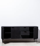 Black 3 Drawers & 3 Doors Sideboard Homekode 