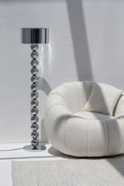 Modern Silver Beaded Floor Lamp FAB02 