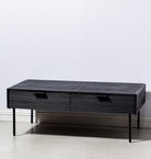 Black 2 Drawer TV Unit Homekode 