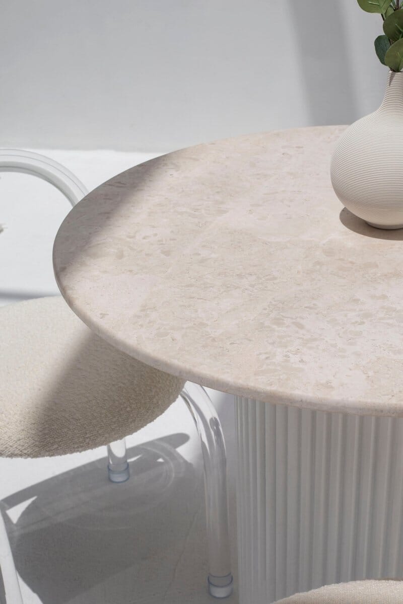 Cornelia Oryx Marble Dining Table (3 Base Colors) 