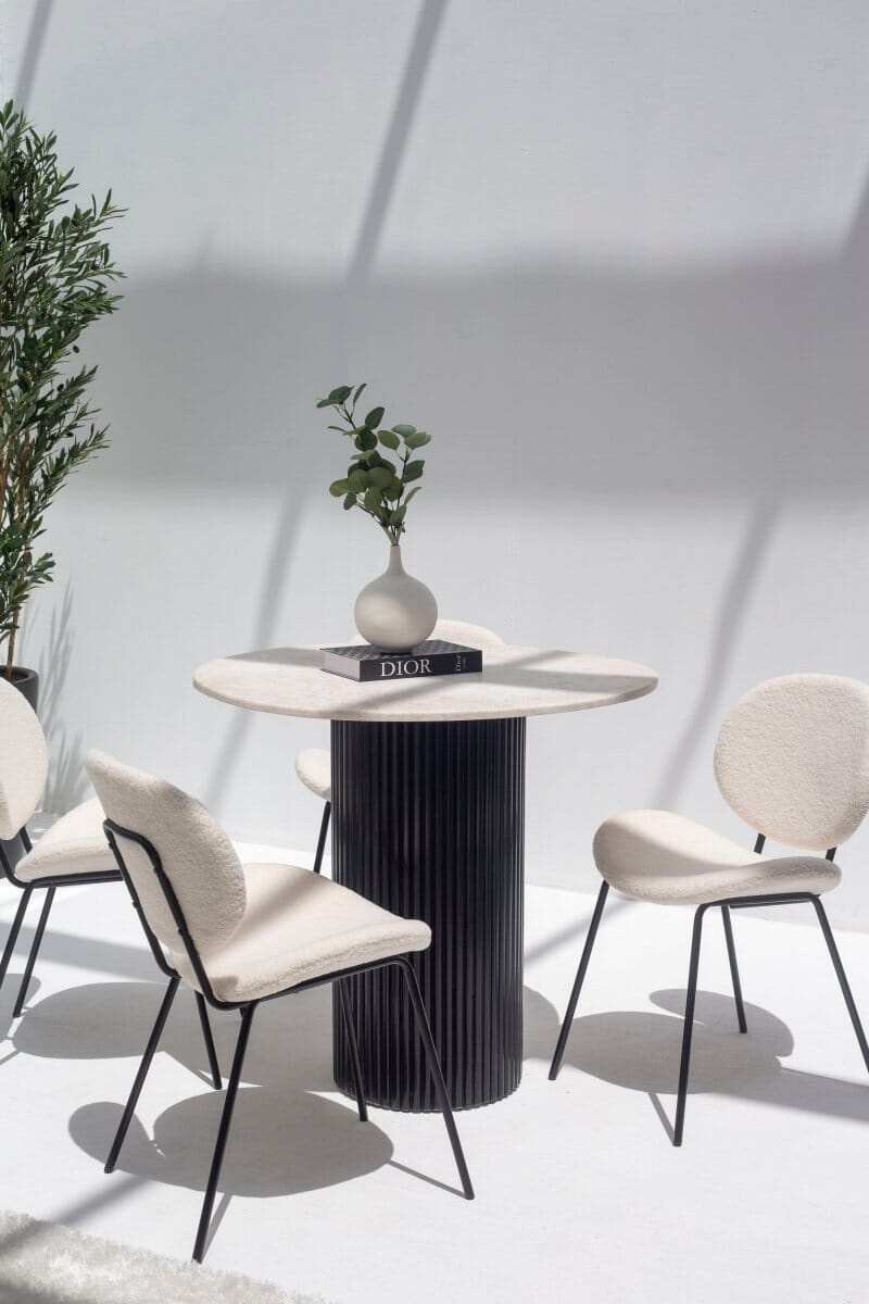 Cornelia Oryx Marble Dining Table (3 Base Colors)