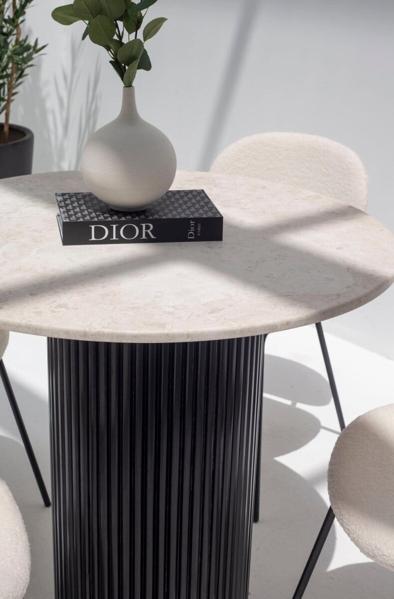 Cornelia Oryx Marble Dining Table (3 Base Colors) 