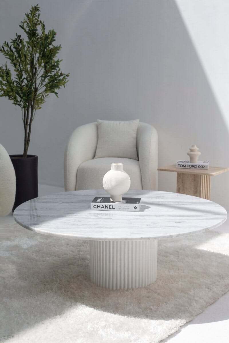 Petronia Bianco Joya Coffee Table (4 Base Colors)