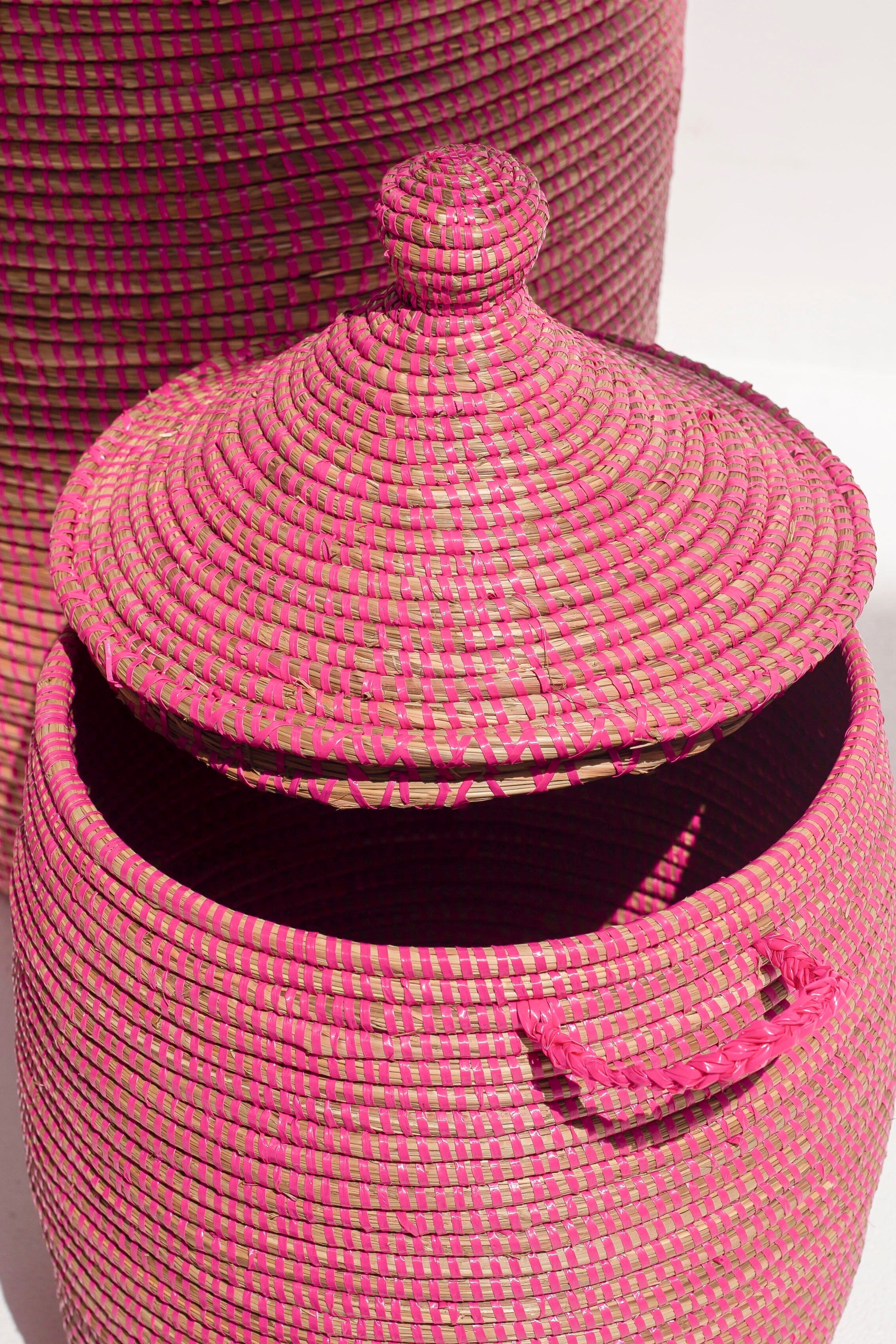 Handmade Pink Classic Basket (3 Sizes) BASKET  