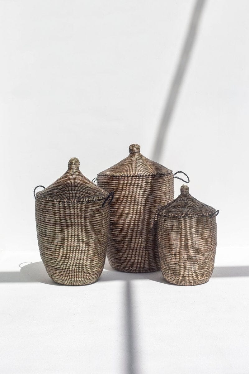 Handmade Brown Classic Woven Basket (3 Sizes) BASKET  