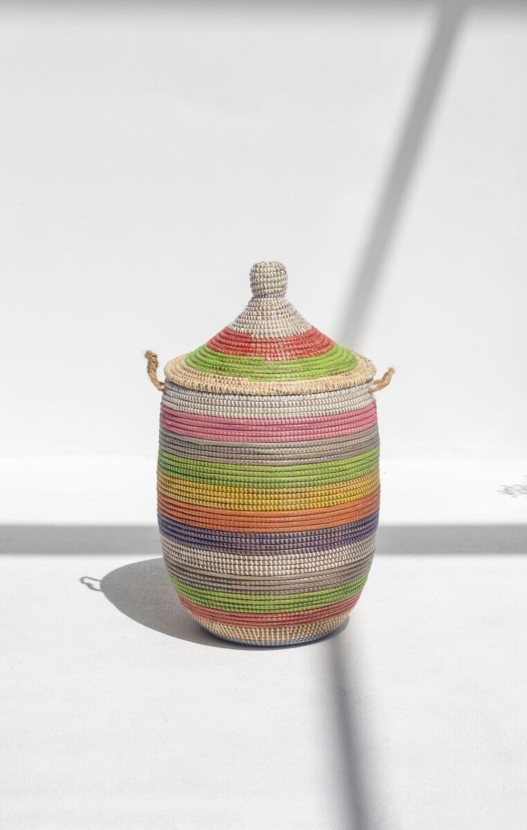 Handmade Rainbow Basket (3 Sizes) BASKET DECO 