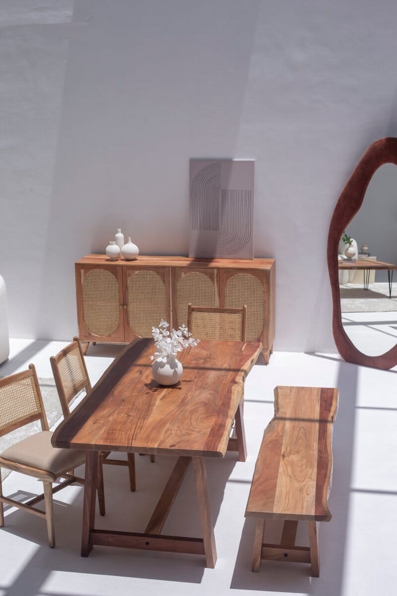 Paulina Dark Acacia Dining Table (7 Sizes) 