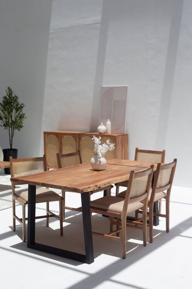 Laronia Dark Acacia Dining Table (7 Sizes) TWOA 