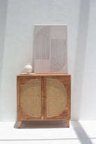 Viviana Rattan Doors Acacia Wood Sideboard & Buffet/Cabinet TWOA 