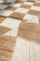 Checkered Naturale - Bleached Jute Rug (6 Sizes)