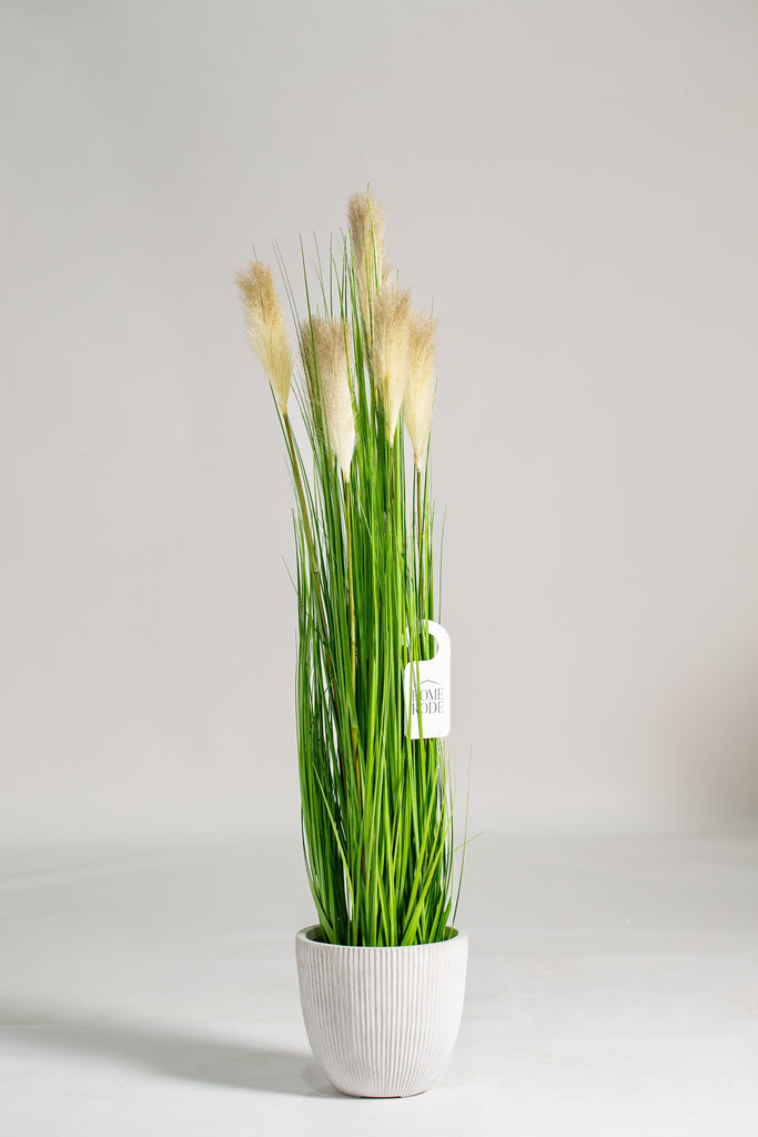 Fountain grass Artificial Plant (Pot not included) Homekode 